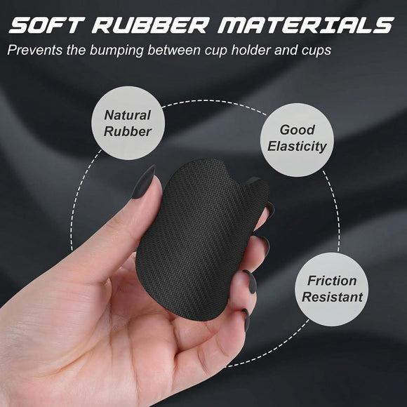 Car Cup Holder Coasters 2 Pack Universal Auto Anti Slip Insert Coaster with A Finger Notch Cute Car Assecories for Women Men Cup Mat for Most Interior Abstract Boho Leaves