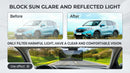 2 Pack Polarized Sun Visor Extender/ Extension with PC Lens and Side Sunshade Anti-Glare UV-Filtering for Car with Zipper Slider (Driver + Passenger Side) Upgraded UV400-8