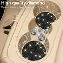 Bling Cup Holder Coasters for Car 2PCS Universal Non-Slip Cup Holder Embedded Decorative Coasters Shiny Crystal Car Interior Accessories Gifts for Women (Black)-7