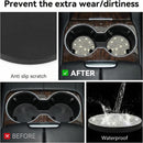 Bling Cup Holder Coasters for Car 2PCS Universal Non-Slip Cup Holder Embedded Decorative Coasters Shiny Crystal Car Interior Accessories Gifts for Women (White)-5