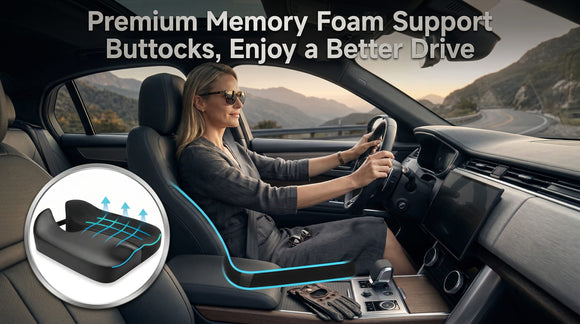 Heightening Truck Seat Cushion for Broader Vision Car Seat Cushion for Car Seat Driver Truck Driver Sciatica Pain Relief Pillow Tailbone Pain Relief Cushion for Long Time Driving
