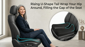 Heightening Truck Seat Cushion for Broader Vision Car Seat Cushion for Car Seat Driver Truck Driver Sciatica Pain Relief Pillow Tailbone Pain Relief Cushion for Long Time Driving - 0