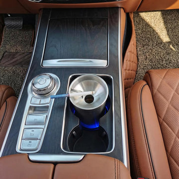 Car Ashtray Car Ashtray with Lid Smell Proof Stainless Steel Smokeless Ashtray Windproof for Indoor or Outdoor Use Cool Ash Tray Sets for Weed (CC)