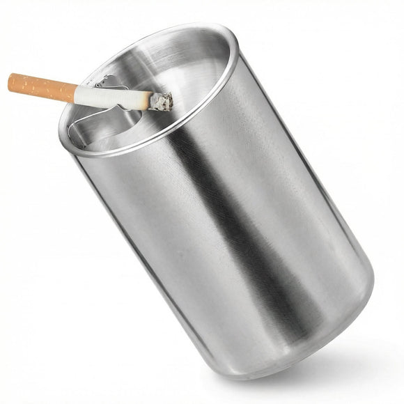 Car Ashtray Car Ashtray with Lid Smell Proof Stainless Steel Smokeless Ashtray Windproof for Indoor or Outdoor Use Cool Ash Tray Sets for Weed (CC)