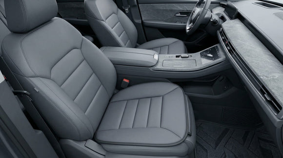 Premium Car Seat Cushion Driver Cushion with Comfort Memory Foam & Non-Slip Rubber Bottom Car Seat Pad Works with 95% of Vehicles and Office Chair or Home (Grey)