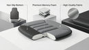 Premium Car Seat Cushion Driver Cushion with Comfort Memory Foam & Non-Slip Rubber Bottom Car Seat Pad Works with 95% of Vehicles and Office Chair or Home (Grey)-2