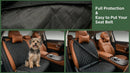 2 Packs Car Front Seat Cover for Dogs Waterproof Pet Car Seat Protector Nonslip Scratch-Proof Dog Seat Cover for Cars Trucks & SUVs-1