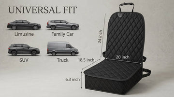 2 Packs Car Front Seat Cover for Dogs Waterproof Pet Car Seat Protector Nonslip Scratch-Proof Dog Seat Cover for Cars Trucks & SUVs - 0