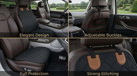 Car Front Seat Covers for Dogs Scratch-Proof Pet Car Seat Cover Non-Slip Car Seat Protector for Dogs Bucket Seat Cover - 0
