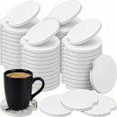 Ceramic Car Sublimation Blanks Cupholders Sandstone for Car Cup with Finger Notch for Easy Removal Ceramic Auto Cupholder Keep Vehicle from Cold Drink Sweat Stain Spill(24 Pieces)-1