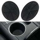 Car Cup Holder Coaster 2 Pack Universal Auto Anti Slip Cup Holder Insert Ornaments Coaster Durable Suitable for Most Car Interior Accessories (Black-Spider Web)-5