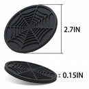Car Cup Holder Coaster 2 Pack Universal Auto Anti Slip Cup Holder Insert Ornaments Coaster Durable Suitable for Most Car Interior Accessories (Black-Spider Web)-3