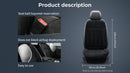 Car Seat Cushion Chair Cushion Auto Seat Cushion for Full Back and Seat Velour Seat Car Cushion Front Chair Pad Seat Cushion for Car Seat Driver 1 Pack (NH001-1pcs/Black)-5