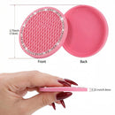 4PCS Bling Coaster 2.75 Inch Auto Car Cup Holder Insert Coasters Silicone Anti-Slip Crystal Rhinestone Drink Mat Universal Vehicle Interior Accessories for Women Girls (Pink)-4