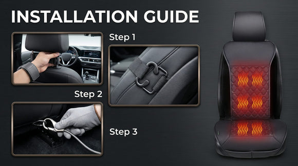 Universal Seat Cushion Comfortable Seat Cover with Full Back Support in Winter