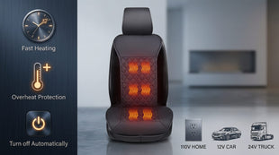 Universal Seat Cushion Comfortable Seat Cover with Full Back Support in Winter