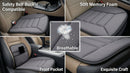 Car Seat Cushion Pad Memory Foam Seat Cushion Pain Relief Memory Foam Cushion Comfort Seat Protector for Car Office Home Use Gray-5