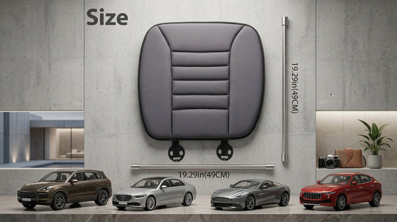 Car Seat Cushion Pad Memory Foam Seat Cushion Pain Relief Memory Foam Cushion Comfort Seat Protector for Car Office Home Use Gray