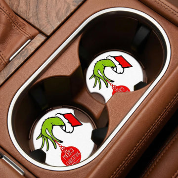 Car Cupholder Coaster Absorbent 4 Pack Cute Funny Cartoon Rubber New Automotive Cup Holder Decal Decor Accessories for Women Men