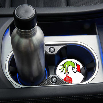 Car Cupholder Coaster Absorbent 4 Pack Cute Funny Cartoon Rubber New Automotive Cup Holder Decal Decor Accessories for Women Men - 0