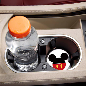Car Cupholder Coaster Absorbent 4 Pack Cute Cartoon Rubber New Automotive Cup Holder Decal Decor Accessories for Women Men BD0901-02