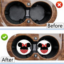 Car Cupholder Coaster Absorbent 4 Pack Cute Cartoon Rubber New Automotive Cup Holder Decal Decor Accessories for Women Men BD0901-02-7