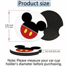 Car Cupholder Coaster Absorbent 4 Pack Cute Cartoon Rubber New Automotive Cup Holder Decal Decor Accessories for Women Men BD0901-02-3