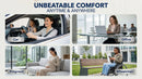 Car Seat Cushion Comfort Memory Foam Car Cushions for Driving (Black)-9