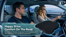Car Seat Cushion Comfort Memory Foam Car Cushions for Driving (Black)-6