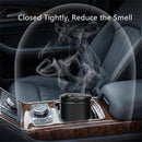 Portable Car Ash Tray With Lid Smell Proof Cigarette Ashtray Cup Holder for Truck Auto Office Home Car Ashtray (Black)-6