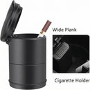 Portable Car Ash Tray With Lid Smell Proof Cigarette Ashtray Cup Holder for Truck Auto Office Home Car Ashtray (Black)-3