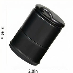 Portable Car Ash Tray With Lid Smell Proof Cigarette Ashtray Cup Holder for Truck Auto Office Home Car Ashtray (Black)
