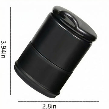 Portable Car Ash Tray With Lid Smell Proof Cigarette Ashtray Cup Holder for Truck Auto Office Home Car Ashtray (Black) - 0