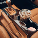 Abstract Pink Flower Absorbent Car Cup Coasters Cup Holders Cork Base Drink Coasters with Finger Notch for Easy Move of Car Cup Holder for Women Men 2.6(2 Pieces)-1