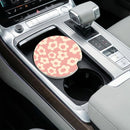 Abstract Pink Flower Absorbent Car Cup Coasters Cup Holders Cork Base Drink Coasters with Finger Notch for Easy Move of Car Cup Holder for Women Men 2.6(2 Pieces)-5