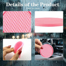 4 PCS Car Cup Holder Inserts Anti Slip PVC Honeycomb Waterproof Fixed Tea Coasters Universal for Vehicle Interior Cup Mats (Pink)-2