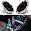 2PCS LED Cup Holder Lights for Car Rechargeable 7 Color-Changing Light Up Cup Holder Insert Coasters Car Accessories for Teens Car Gifts for Men & Women-1