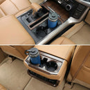 Car Cup Holder Coaster 2 Pack Universal Anti-Slip Shockproof Car Coasters 2.75 inch PVC Cup Holder Insert Coaster Car Interior Accessories for Car SUV Truck (Black)-1