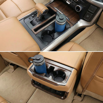 Car Cup Holder Coaster 2 Pack Universal Anti-Slip Shockproof Car Coasters 2.75 inch PVC Cup Holder Insert Coaster Car Interior Accessories for Car SUV Truck (Black)