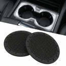 Car Cup Holder Coaster 2 Pack Universal Anti-Slip Shockproof Car Coasters 2.75 inch PVC Cup Holder Insert Coaster Car Interior Accessories for Car SUV Truck (Black)-7