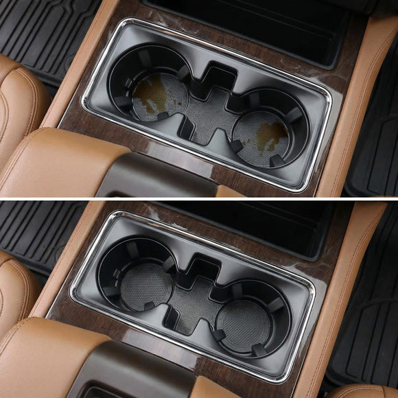 Car Cup Holder Coaster 2 Pack Universal Anti-Slip Shockproof Car Coasters 2.75 inch PVC Cup Holder Insert Coaster Car Interior Accessories for Car SUV Truck (Black)