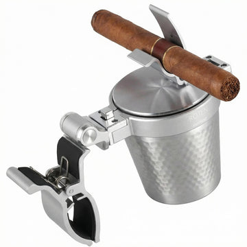 Cigar Golf Cart Holder - Windproof Patio & Exterior Ashtray with Lid Smell Proof Portable & Standing