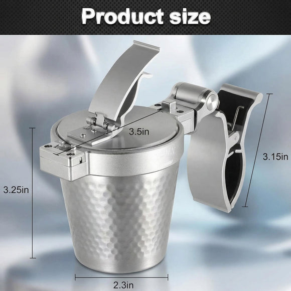 Cigar Golf Cart Holder - Windproof Patio & Exterior Ashtray with Lid Smell Proof Portable & Standing
