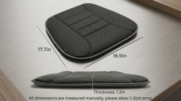 Car Seat Cushion for Driving Breathable 3D Air Mesh Non-Slip Bottom Comfort Car Seat Protector Car Seat Pad Also Works with Truck and Office Chair Home