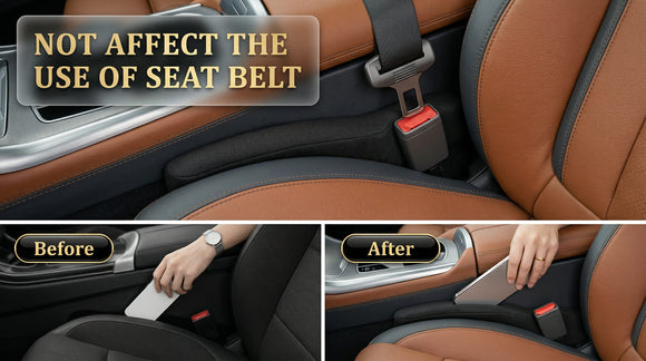 Car Seat Gap Filler Universal for Car SUV Truck Fit Organizer Accessories Fill The Gap Between Seat and Console Stop Things from Dropping Pack of 2
