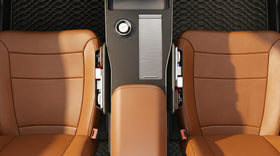 2 Pack Car Seat Gap Filler Leather Car Box Seat Organizer and Storages Automotive Accessories - Front Seats Car Adjustable Gap Filler for Phones Glasses Keys Cards1