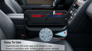2 Pack Car Seat Gap Filler Leather Car Box Seat Organizer and Storages Automotive Accessories - Front Seats Car Adjustable Gap Filler for Phones Glasses Keys Cards1-8