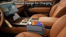 2 Pack Car Seat Gap Filler Leather Car Box Seat Organizer and Storages Automotive Accessories - Front Seats Car Adjustable Gap Filler for Phones Glasses Keys Cards1-5