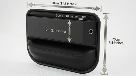 2 Pack Car Seat Gap Filler Leather Car Box Seat Organizer and Storages Automotive Accessories - Front Seats Car Adjustable Gap Filler for Phones Glasses Keys Cards1