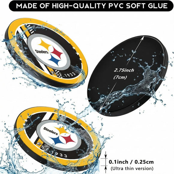 Car Cup Holders Coasters 2pcs 2.75 Inch Auto Car Cup Holder Insert Coasters Silicone Car Cup Mat Universal Vehicle Interior Car Accessories